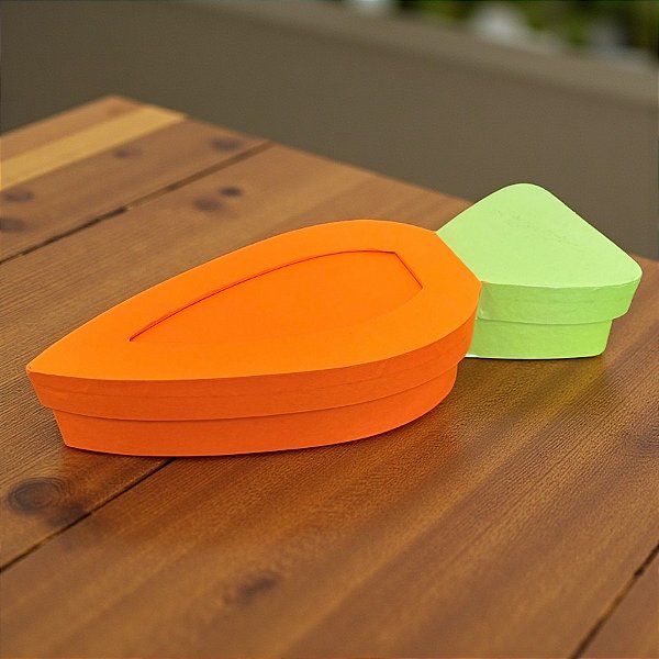 Caixa Cenoura Pequena - Tampa e Fundo - 29x5,5x11cm - 1 unidade - Rizzo