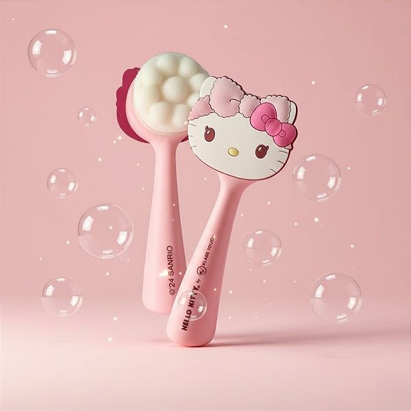 Escova de Limpeza Facial - Hello Kitty - 13cm - 1 unidade - Rizzo