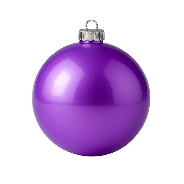 Bolas De Natal - Perolada Roxo - 15cm - 1 unidade - Rizzo
