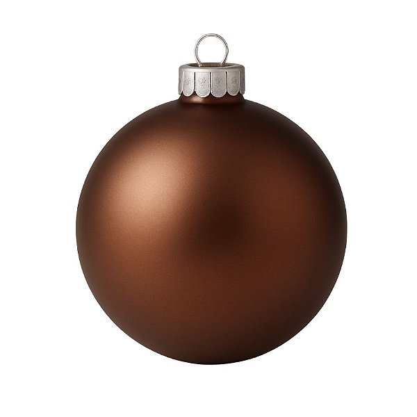 Bolas De Natal - Fosca Marrom - 15cm - 1 unidade - Rizzo