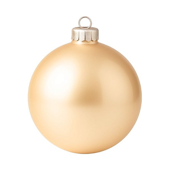 Bolas De Natal - Perolada Champagne - 15cm - 1 unidade - Rizzo