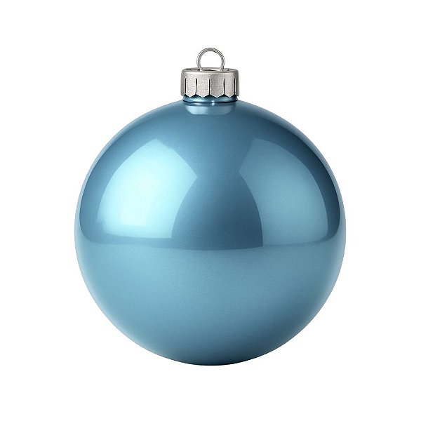 Bolas De Natal - Perolada Azul Claro - 15cm - 1 unidade - Rizzo