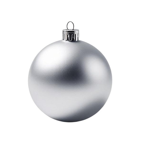 Bolas De Natal - Fosca Prata - 15cm - 1 unidade - Rizzo