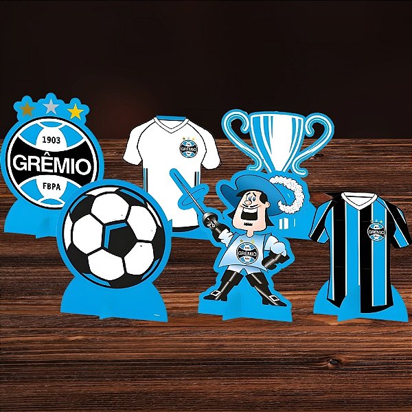 Decoração de Mesa - Grêmio - 14x19,5x6cm - 6 unidades - Regina - Rizzo
