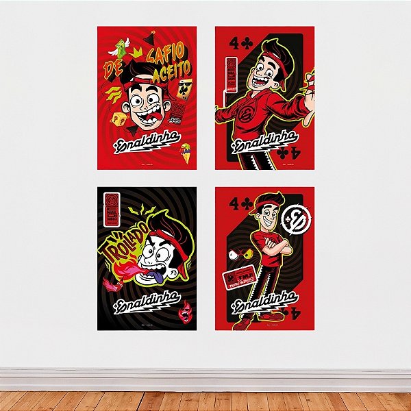 Cartaz Decorativo - Enaldinho - 31x45cm - 4 unidades - Regina - Rizzo