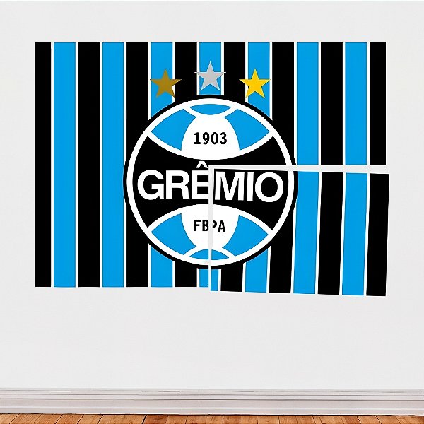 Painel Decorativo 4 Lâminas - Grêmio - 126x88cm - 1 unidade - Regina - Rizzo