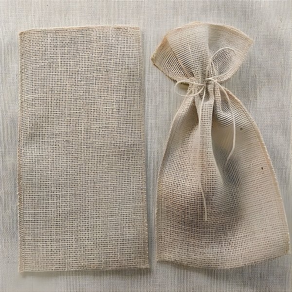 Saco de Juta com Cordão - 24x40cm - 5 unidades - EcoArt - Rizzo
