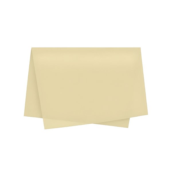Papel de Seda - 50x70cm - Creme - 100 unidades - Rizzo