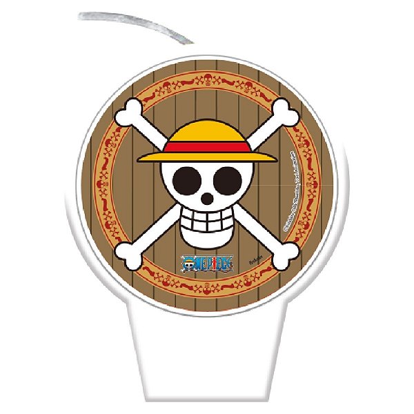 Vela Plana Adesivada - One Piece - 8,5cm - 1 unidade - FestColor - Rizzo