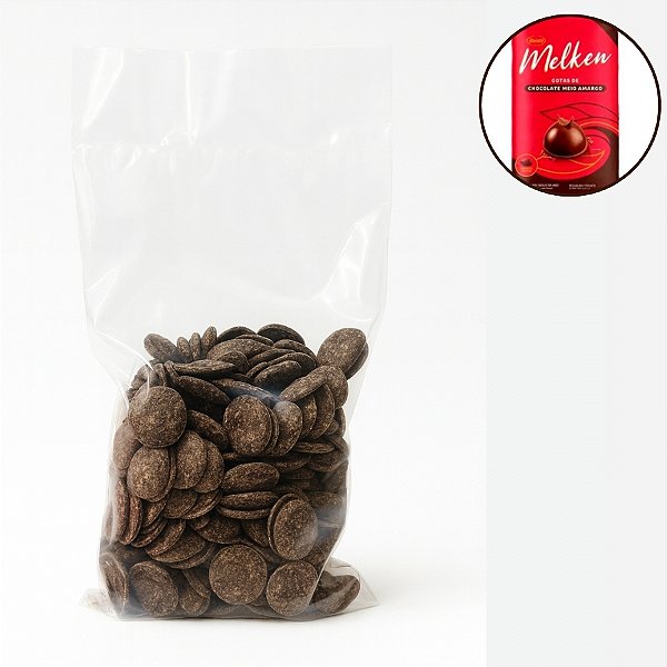 Chocolate em Gotas Meio Amargo - Melken - 500g - 1 unidade - Harald - Rizzo