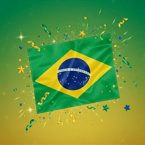 Bandeira De Tecido - Brasil - 1,46x2,13m - 1 unidade - Rizzo
