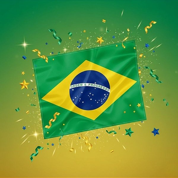 Bandeira De Tecido - Brasil - 45x70cm - 1 unidade - Rizzo