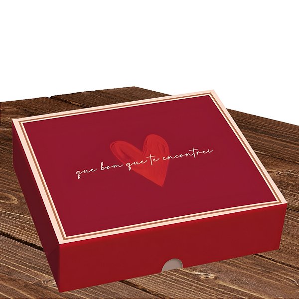 Caixa Retangular Tampa e Fundo - Season love - 17x13,5x4,5cm - 10 unidades - Cromus - Rizzo