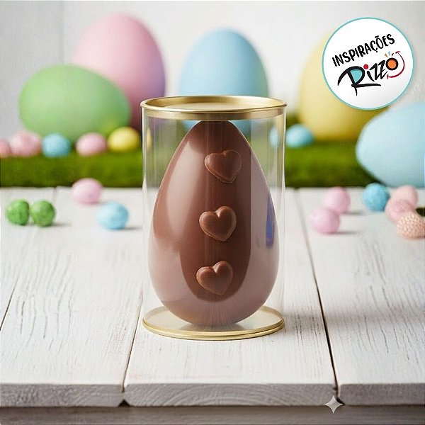 Lata Rigida para Ovos de 250g - Ovo Clean - 9x16,5cm - 1 unidade - Cromus - Rizzo