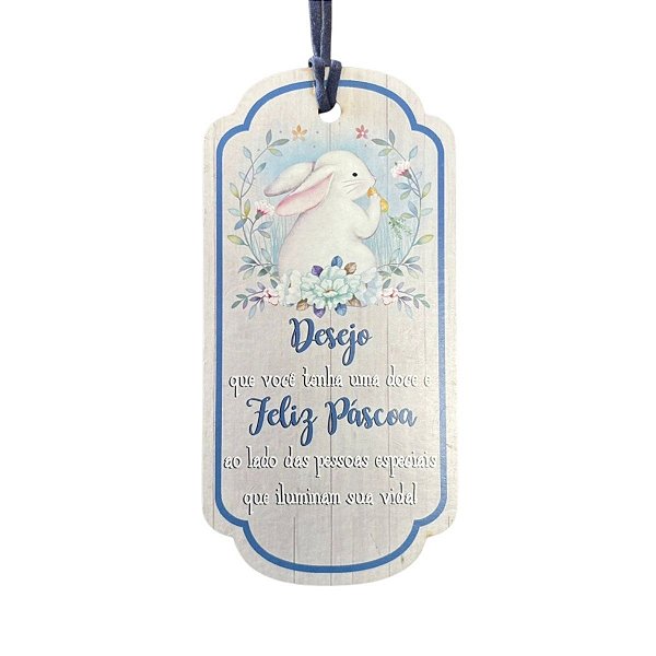 Plaquinha Decorativa de Páscoa - Feliz Páscoa - 14.5cm - 1 unidade - Rizzo