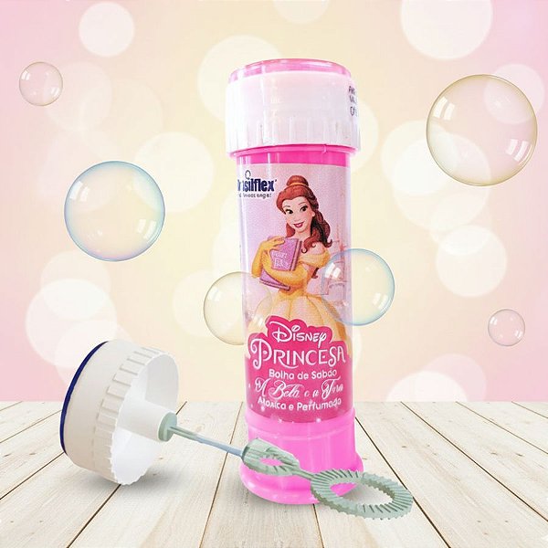 Lembrancinha Bolha de Sabão - Bela - 60ml - 1 unidade - Disney Original - Rizzo