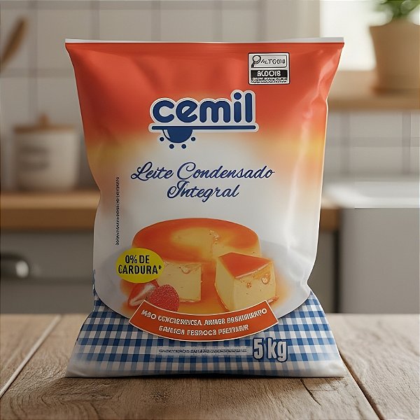 Leite Condensado Integral - 5kg - 1 unidade - Cemil - Rizzo