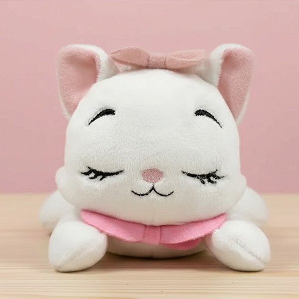 Pelúcia Marie Dormindo Clipon - 12cm - 1 unidade - Disney Original - Rizzo