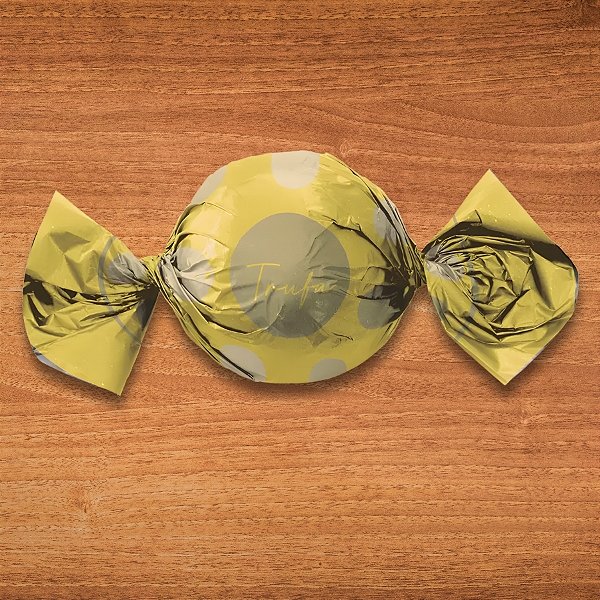 Papel Trufa 14,5x15,5cm - Big Ball Amarelo - 100 unidades - Cromus - Rizzo