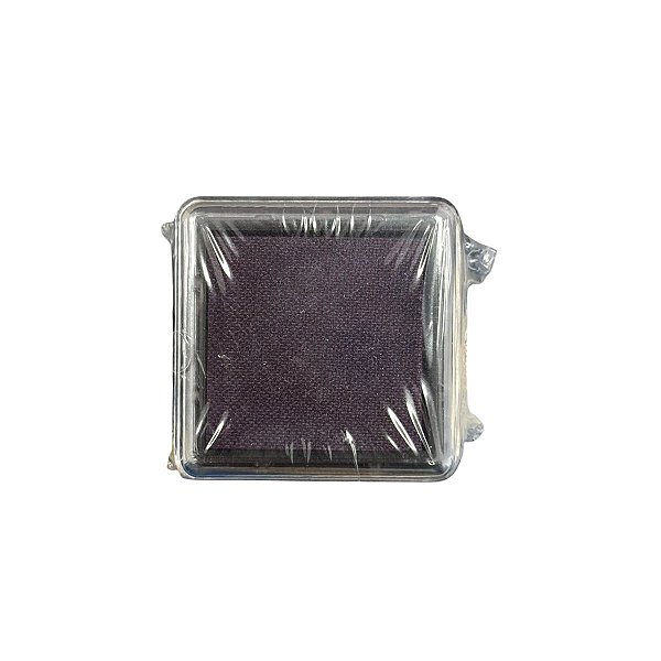 Almofada Para Carimbo em Plástico e Espuma - Carimbeira Roxo Frio - 3,5x3,5cm - 1 unidade - Rizzo