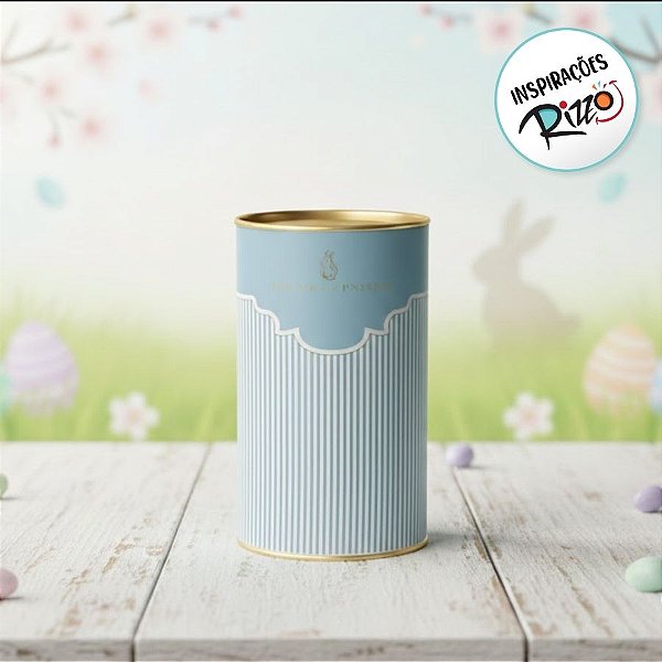 Lata Rigida para Ovos de 250g -  Lavie Mediterrâneo - 9x16,5cm - 1 unidade - Cromus - Rizzo