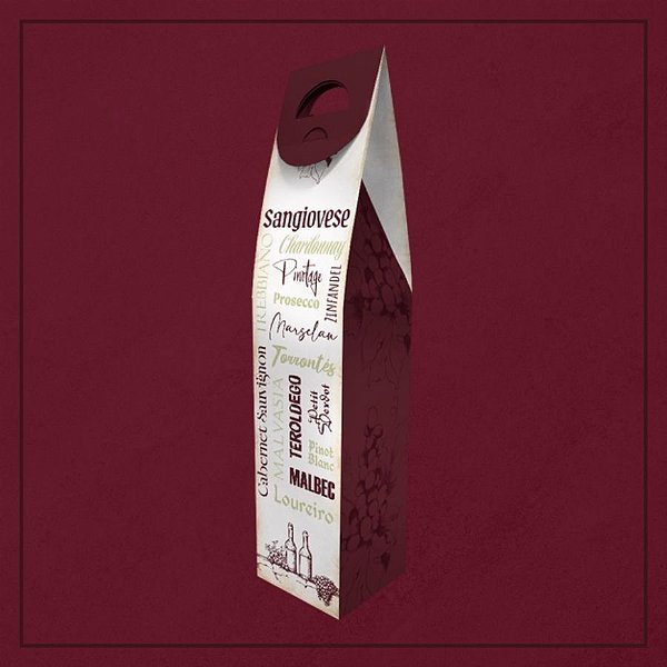 Caixa para Garrafa - Wine - 30x8x8cm - 5 unidades - Regina - Rizzo