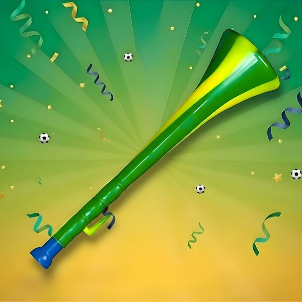 Corneta Média - Copa do Mundo - 35cm - 1 unidade - Rizzo