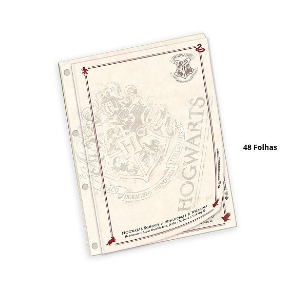 Bloco Para Fichário "Papel De Carta" Edição Especial - Harry Potter - Ref. 5066 - 48 unidades - DAC Art - Rizzo