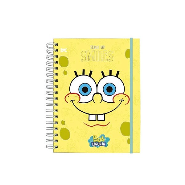 Caderno Smart Univ. Com Folhas Reposicionáveis - Bob Esponja - Ref. 5123 - 1 unidade - DAC Art - Rizzo