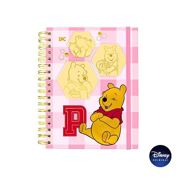 Caderno Mini Smart Com Folhas Reposicionáveis - Ursinho Pooh - Ref. 4495 - Disney Original - 1 unidade  - Rizzo