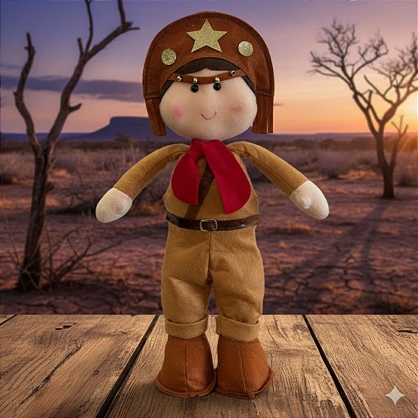 Enfeite Decorativo de Festa Junina - Cangaceiro Lampião - 40cm - 1 unidade - Cromus - Rizzo