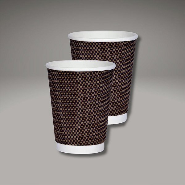Copo de Papel Biodegradável 240ml - Dupla Marrom - 25 unidades - Rizzo
