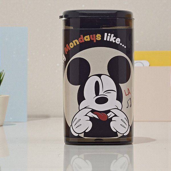 Apontador Mickey - Preto - Simples - 5cm - Disney Original - 1 unidade - Rizzo