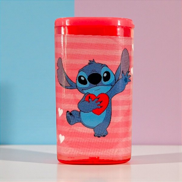 Apontador Stitch Vermelho - Simples - 5cm - Disney Original - 1 unidade - Rizzo
