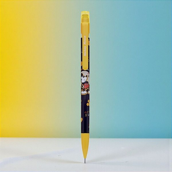 Lapiseira Mickey 0.7mm - Amarelo - Disney Original - 1 unidade - Rizzo
