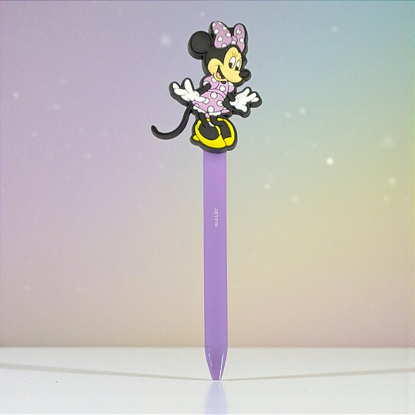 Caneta Minnie - Esferográfica Azul - Lilás - Disney Original - 1 unidade - Rizzo