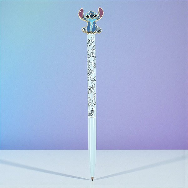 Caneta Stitch - Esferografica Metalizada - 15cm - 1 unidade - Rizzo