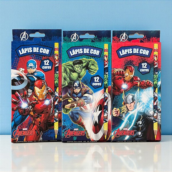 Lápis de Cor - Vingadores - 12 Cores - Disney Original - 1 unidade - Rizzo
