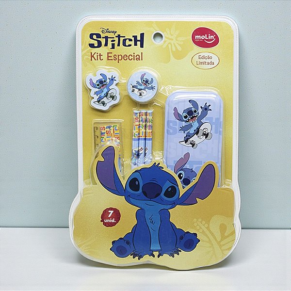 Kit Escolar - Stitch - 7 itens - Disney Original - 1 unidade - Rizzo