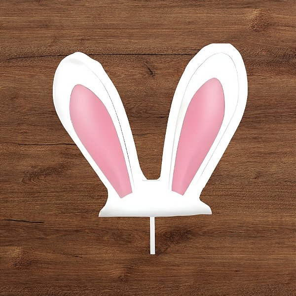 Pick Para Doces - Orelhas de Coelho - 7cm - 8 unidades - Regina - Rizzo