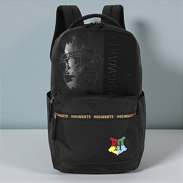 Mochila Escolar - Hogwarts - Harry Potter - Preto - 1 unidade - Rizzo
