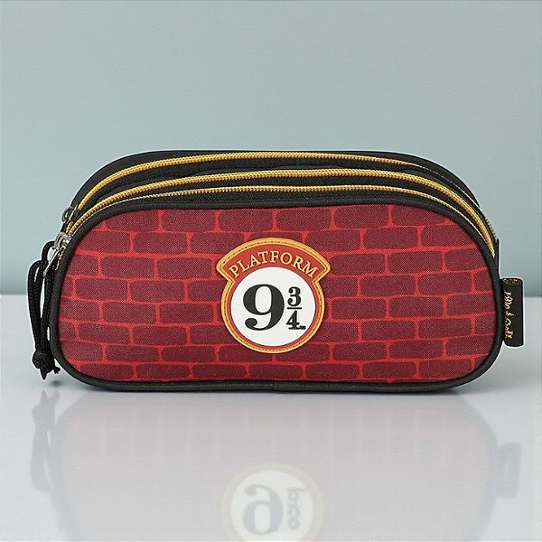 Estojo Triplo com Zíper - Plataforma 9¾ - Harry Potter - 1 unidade - Rizzo