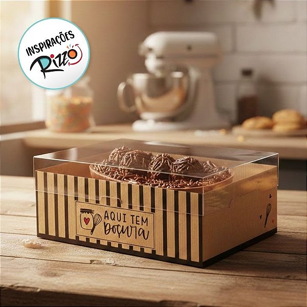 Caixa New Practice para Meio Ovo de 500g - Kraft Doçura - 6 unidades - Cromus - Rizzo