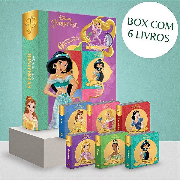 Kit 6 Livros para Ler - Princesas - Disney Original - 1 unidade - Rizzo