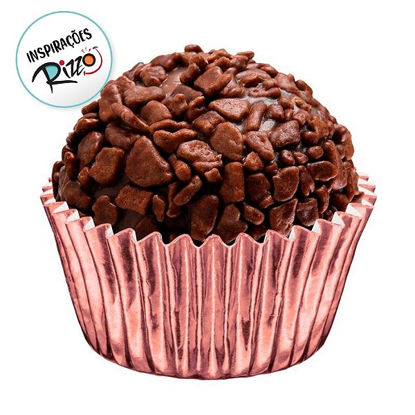 Forminha Laminada para Doces - Ouro Rose - Número 06 - 50 unidades - Regina - Rizzo