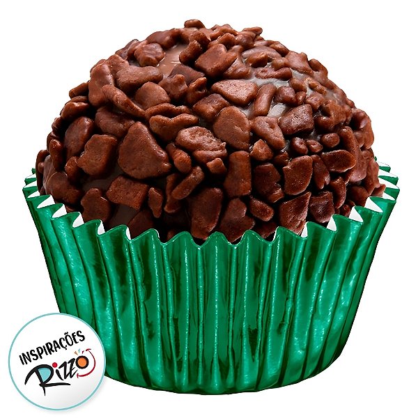 Forminha Laminada para Doces - Verde Escuro - Número 06 - 50 unidades - Regina - Rizzo