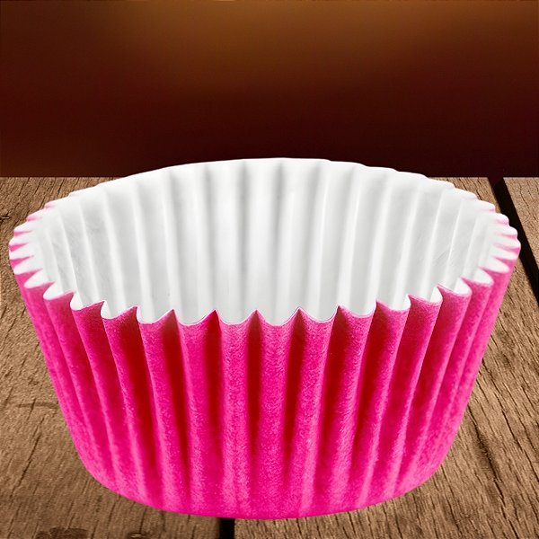 Forminha Para Cupcake Impermeável - Fúcsia - 5x3,5cm - 45 unidades - Regina - Rizzo