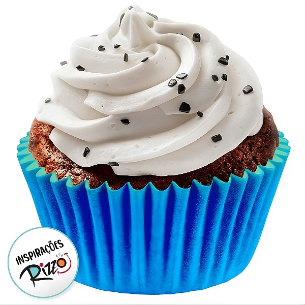 Forminha Para Cupcake Impermeável - Azul Royal - 5x3,5cm - 45 unidades - Regina - Rizzo