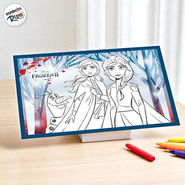 Lembrancinha para Colorir de Mesa - Frozen - 8 unidades - Disney Original - Rizzo