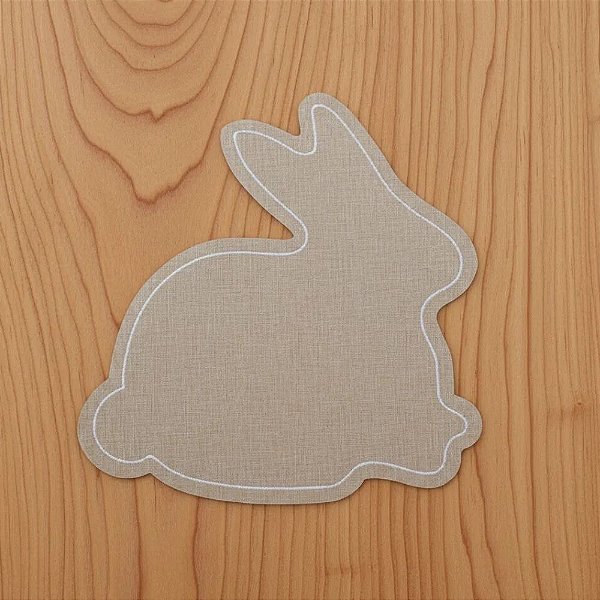 Jogo Americano - Coelho Bege - 35x36,5cm - 1 unidade - Cromus - Rizzo